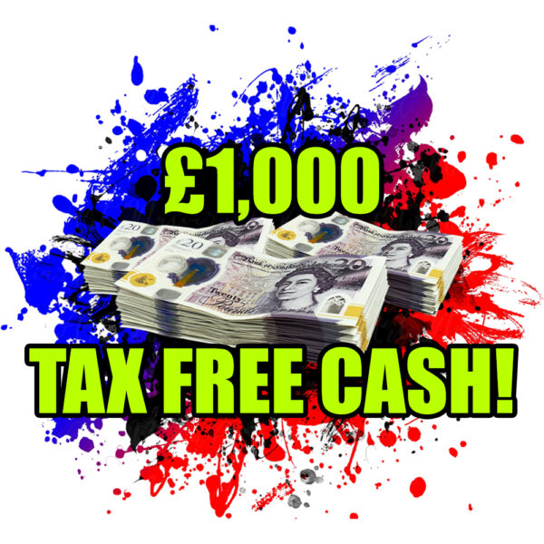 WIN £1,000 TAX FREE CASH